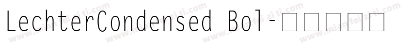 LechterCondensed Bol字体转换
